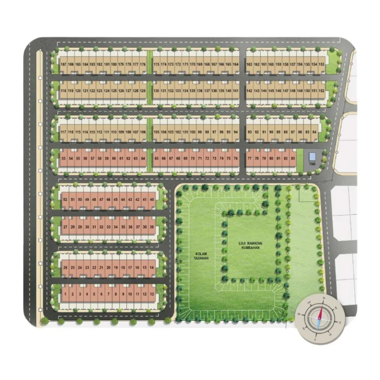Klemeru 1 site plan, Klemeru township Ipoh