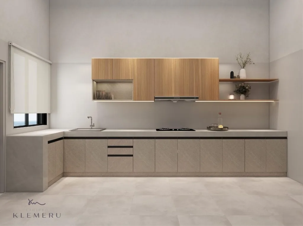 Kitchen in a Klemeru show unit